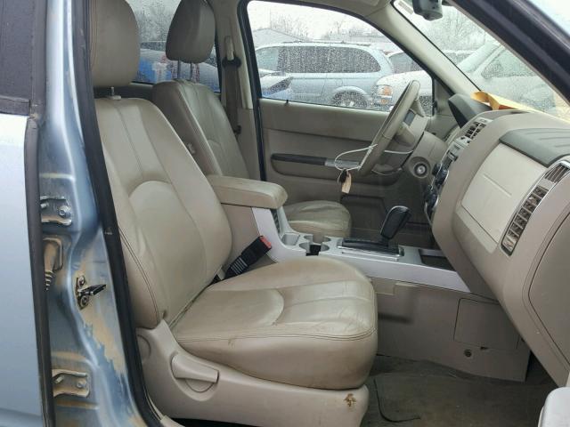 4M2CU97148KJ27039 - 2008 MERCURY MARINER PR BLUE photo 5