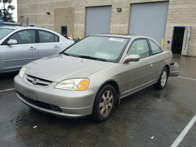 1HGEM22973L013091 - 2003 HONDA CIVIC EX BEIGE photo 2