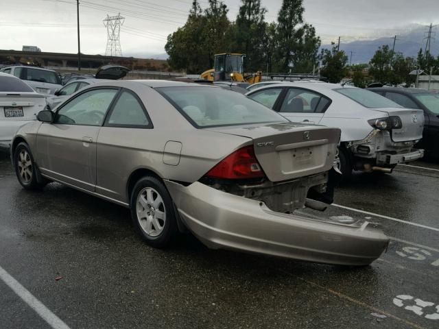 1HGEM22973L013091 - 2003 HONDA CIVIC EX BEIGE photo 3