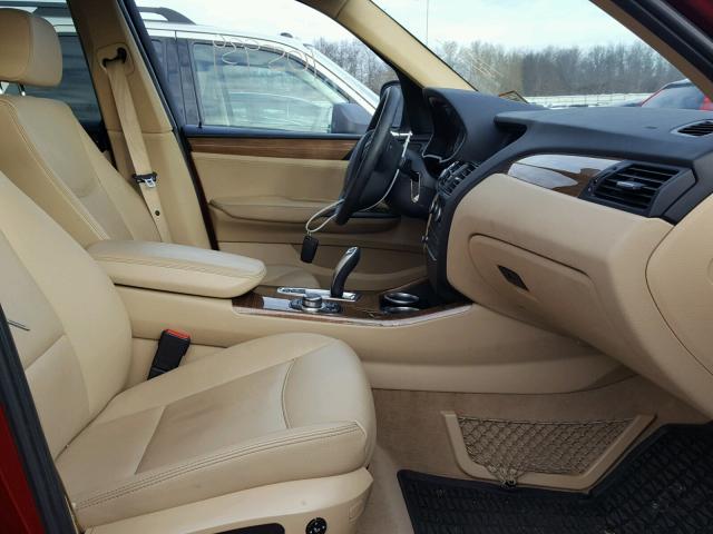 5UXWX5C59CL723888 - 2012 BMW X3 XDRIVE2 RED photo 5