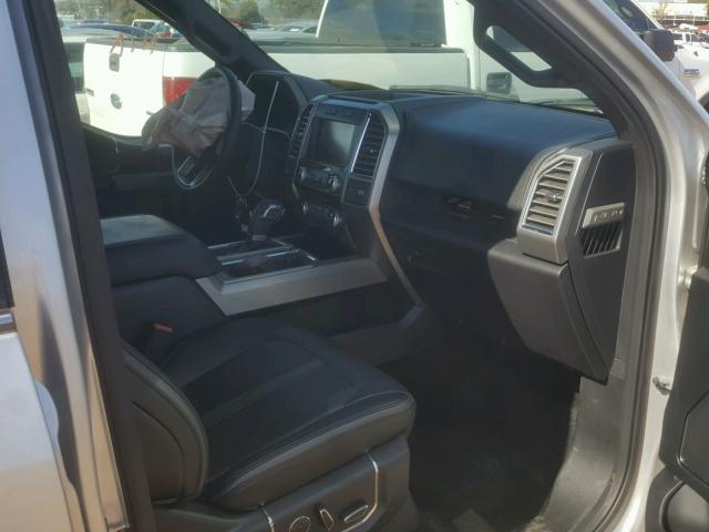 1FTEW1EG1FFB37339 - 2015 FORD F150 SUPER SILVER photo 5