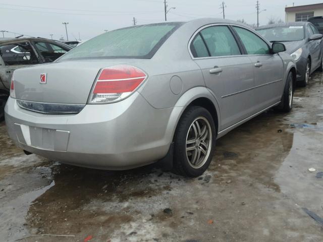 1G8ZS57B58F220310 - 2008 SATURN AURA XE SILVER photo 4