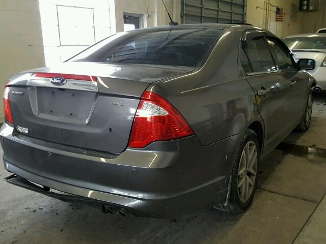 3FAHP0JA0CR239421 - 2012 FORD FUSION SEL GRAY photo 4