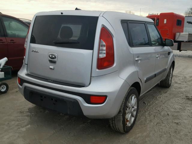 KNDJT2A67D7776293 - 2013 KIA SOUL + SILVER photo 4