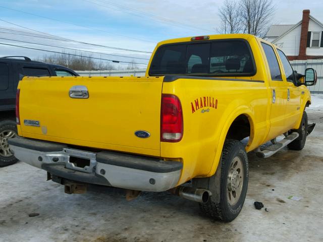 1FTWW31P16EA05290 - 2006 FORD F350 SRW S YELLOW photo 4