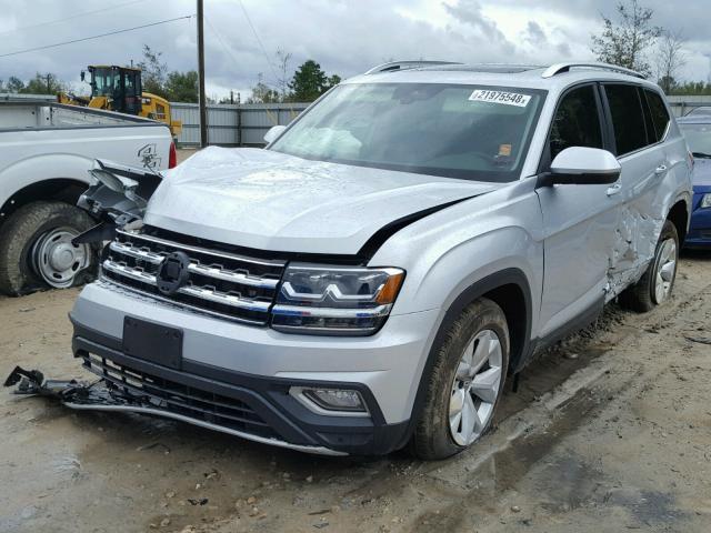 1V2ER2CA3JC509509 - 2018 VOLKSWAGEN ATLAS SEL SILVER photo 2