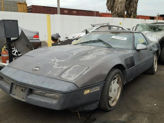 1G1YY2182K5113183 - 1989 CHEVROLET CORVETTE GRAY photo 2