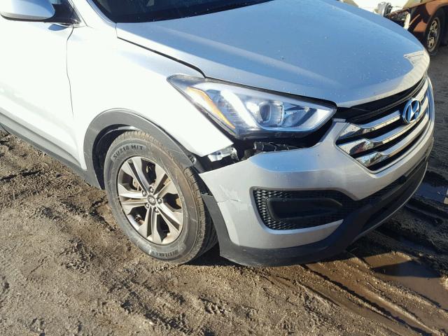 5XYZT3LB4FG271661 - 2015 HYUNDAI SANTA FE S SILVER photo 9