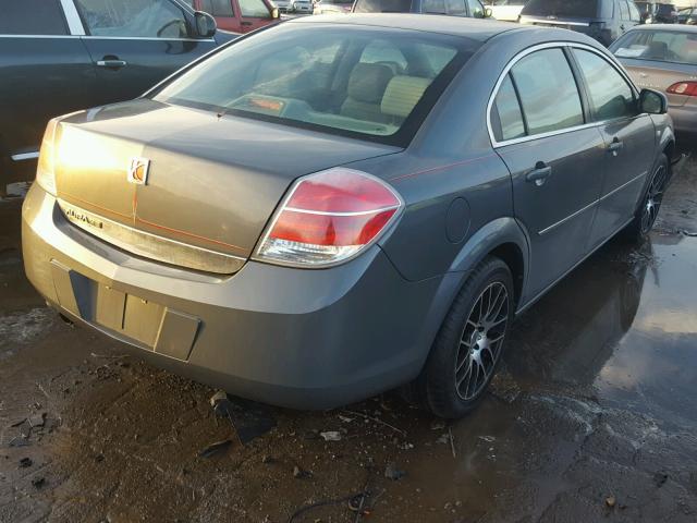 1G8ZS57B28F237646 - 2008 SATURN AURA XE GRAY photo 4