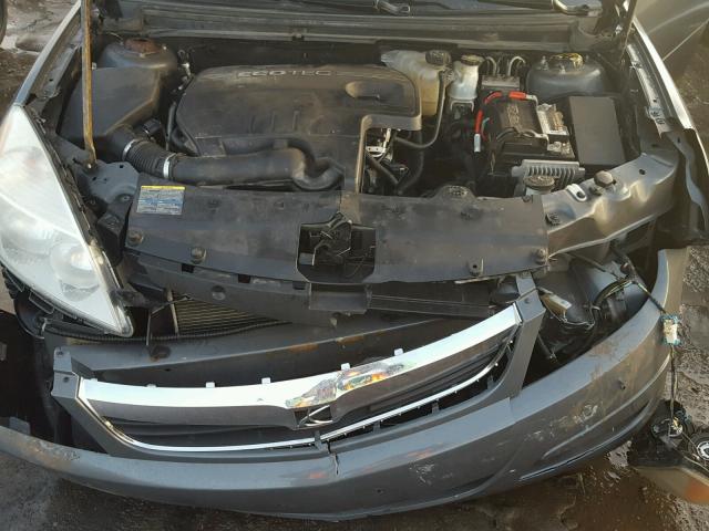 1G8ZS57B28F237646 - 2008 SATURN AURA XE GRAY photo 7