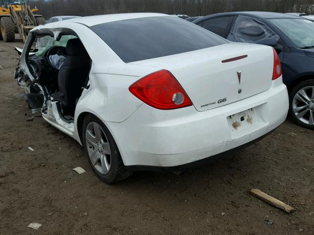 1G2ZG57B694198861 - 2009 PONTIAC G6 WHITE photo 3