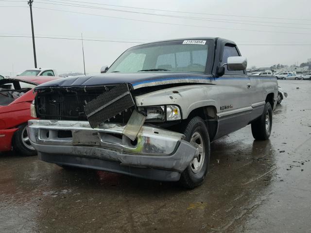 1B7HC16YXSS148337 - 1995 DODGE RAM 1500 BLUE photo 2