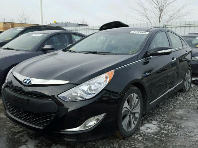 KMHEC4A45DA082227 - 2013 HYUNDAI SONATA HYB BLACK photo 2