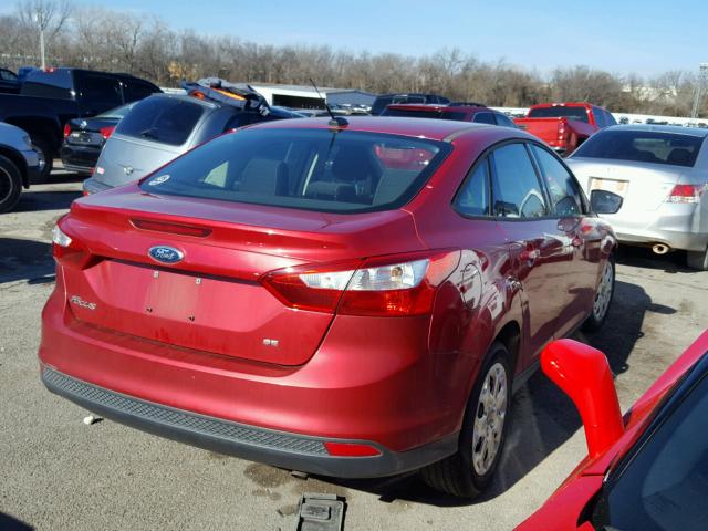 1FAHP3F24CL284430 - 2012 FORD FOCUS SE RED photo 4