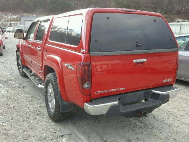 1GTH6NFEXB8136741 - 2011 GMC CANYON SLT RED photo 3