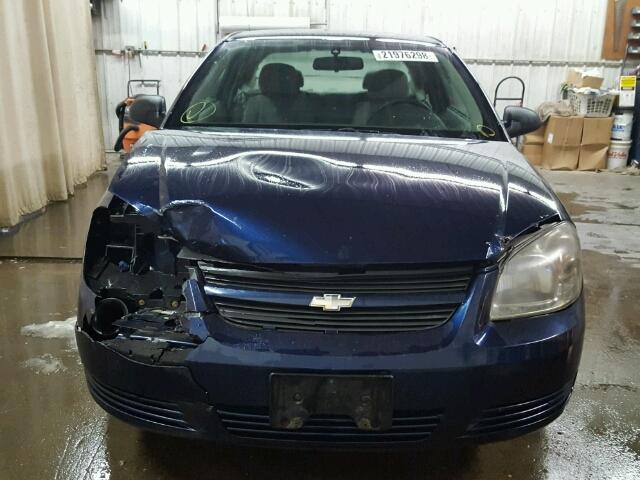 1G1AK18F287183135 - 2008 CHEVROLET COBALT LS BLUE photo 9