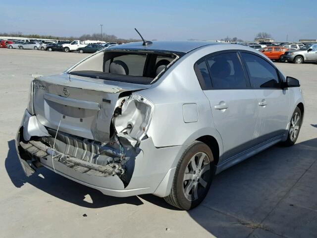 3N1AB6AP0BL731131 - 2011 NISSAN SENTRA 2.0 SILVER photo 4