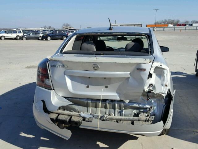 3N1AB6AP0BL731131 - 2011 NISSAN SENTRA 2.0 SILVER photo 9