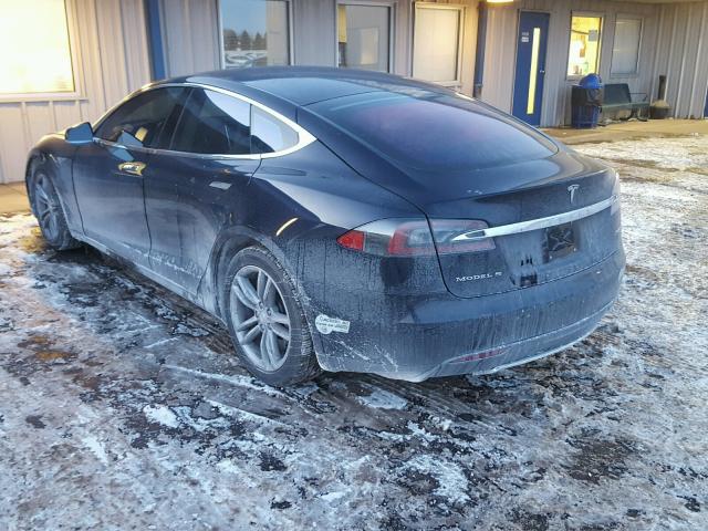 5YJSA1H19EFP36579 - 2014 TESLA MODEL S Mavi foto 3