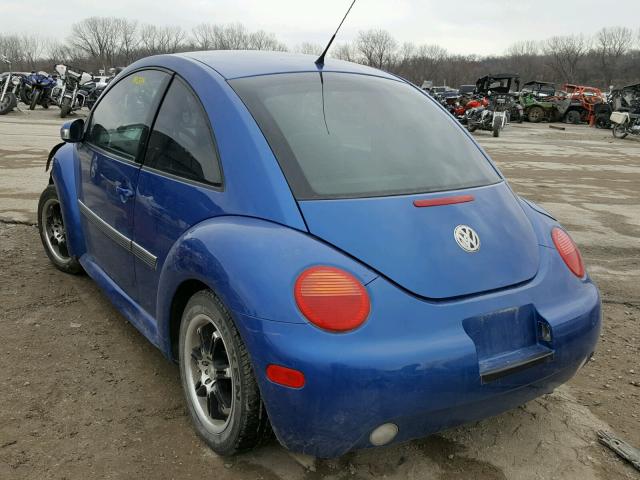 3VWBK31C14M408178 - 2004 VOLKSWAGEN NEW BEETLE BLUE photo 3