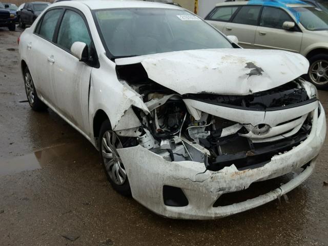 5YFBU4EE2CP015201 - 2012 TOYOTA COROLLA BA WHITE photo 1