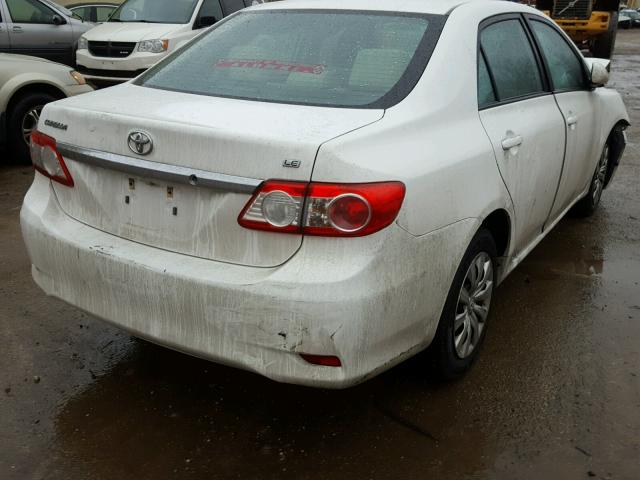 5YFBU4EE2CP015201 - 2012 TOYOTA COROLLA BA WHITE photo 4