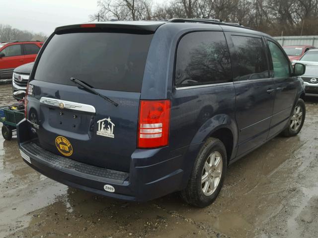 2A8HR54P08R759786 - 2008 CHRYSLER TOWN & COU BLUE photo 4