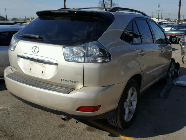 JTJHK31U572024113 - 2007 LEXUS RX 350 BEIGE photo 4