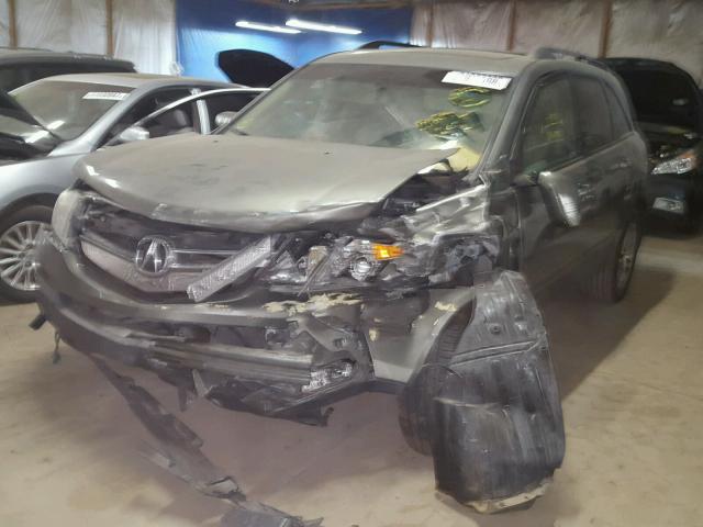 2HNYD28257H505556 - 2007 ACURA MDX GREEN photo 2