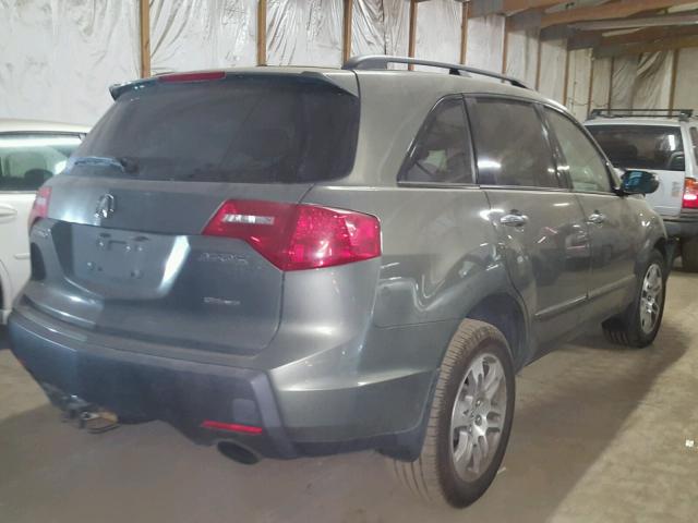 2HNYD28257H505556 - 2007 ACURA MDX GREEN photo 4