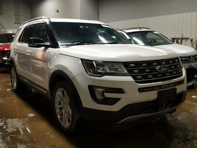 1FM5K8D81GGA04019 - 2016 FORD EXPLORER X WHITE photo 1