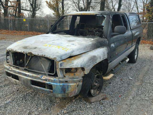 1B7HF13ZX1J535205 - 2001 DODGE RAM 1500 GREEN photo 2