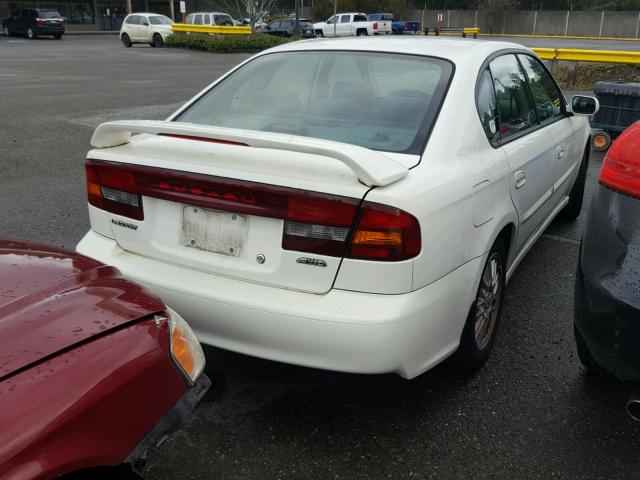 4S3BE625X47210026 - 2004 SUBARU LEGACY L S WHITE photo 4