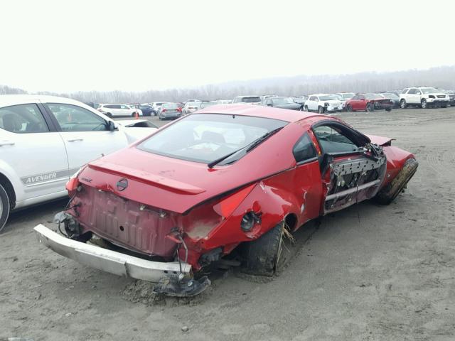 JN1AZ34D76M306397 - 2006 NISSAN 350Z COUPE BURGUNDY photo 4