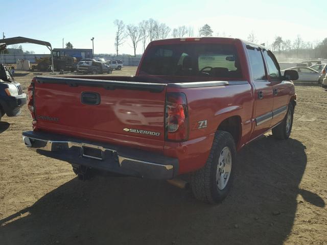 2GCEK13T651275704 - 2005 CHEVROLET SILVERADO RED photo 4