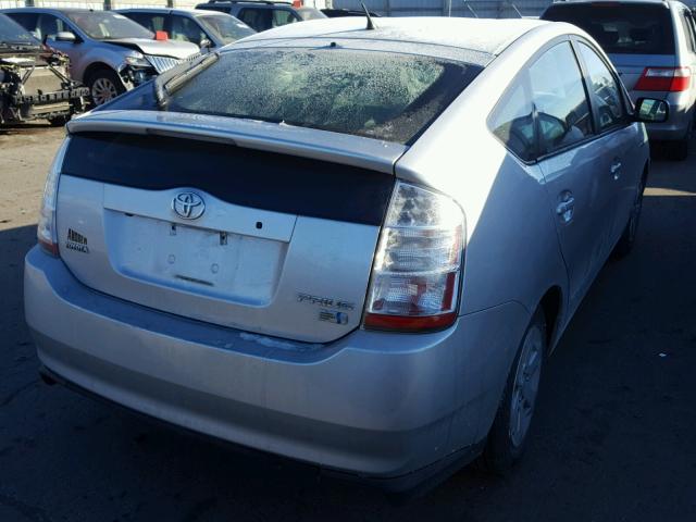 JTDKB20U587805111 - 2008 TOYOTA PRIUS SILVER photo 4