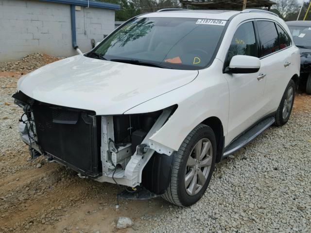 5FRYD3H86EB013202 - 2014 ACURA MDX ADVANC WHITE photo 2