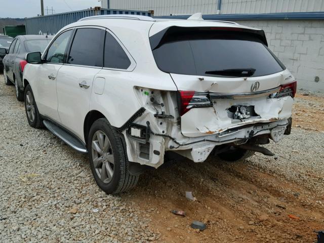 5FRYD3H86EB013202 - 2014 ACURA MDX ADVANC WHITE photo 3