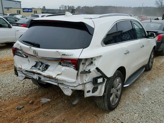 5FRYD3H86EB013202 - 2014 ACURA MDX ADVANC WHITE photo 4