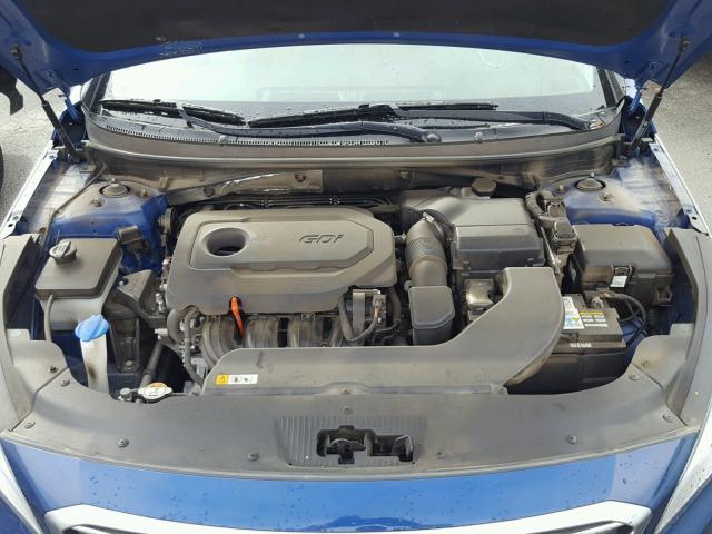 5NPE24AF5FH148960 - 2015 HYUNDAI SONATA SE BLUE photo 7