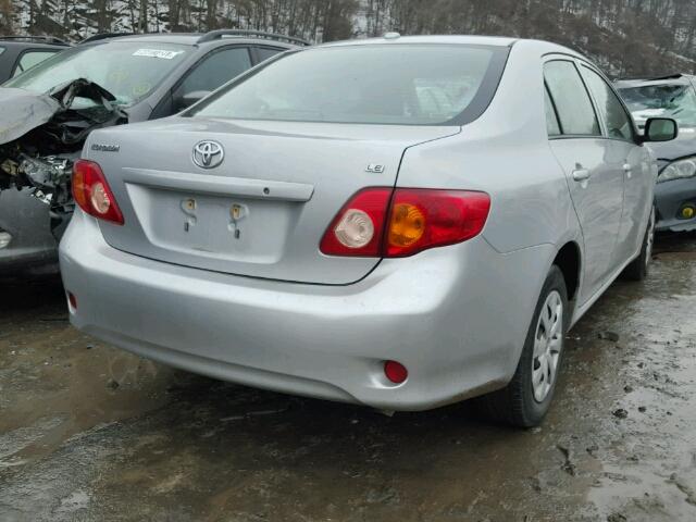 2T1BU40E89C092333 - 2009 TOYOTA COROLLA BA SILVER photo 4