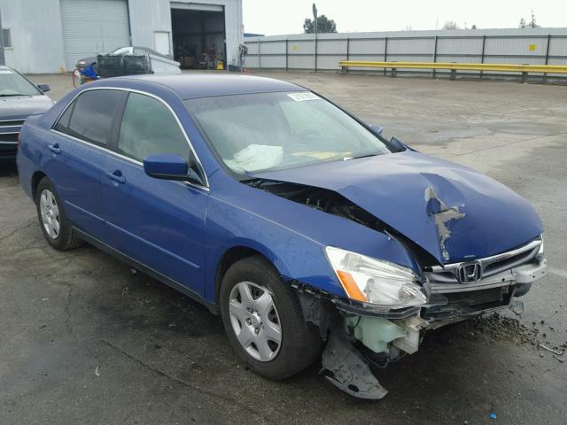 1HGCM564X7A160742 - 2007 HONDA ACCORD LX BLUE photo 1