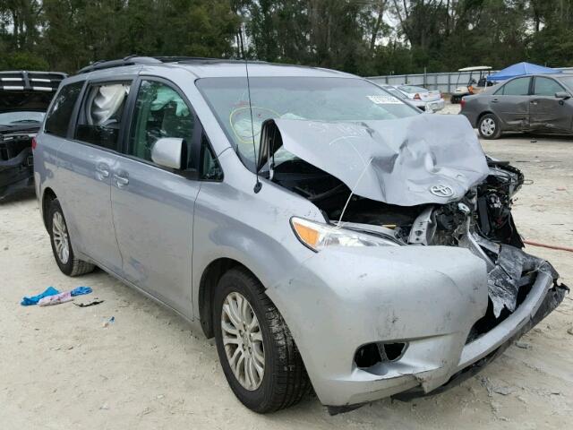 5TDYK3DC9BS173499 - 2011 TOYOTA SIENNA XLE GRAY photo 1