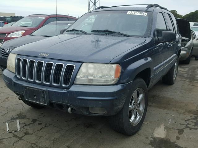 1J4GW58N41C658246 - 2001 JEEP GRAND CHER GRAY photo 2