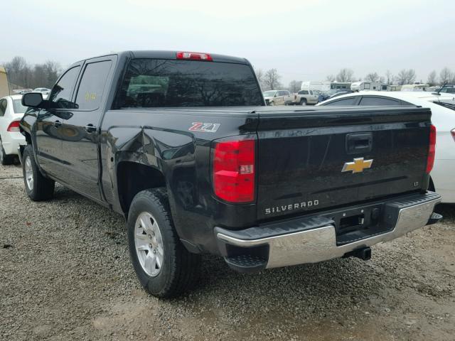 3GCUKREH8FG494580 - 2015 CHEVROLET SILVERADO BLACK photo 3