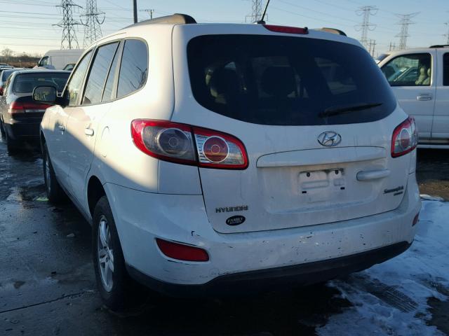 5NMSGDAB2AH369942 - 2010 HYUNDAI SANTA FE G WHITE photo 3