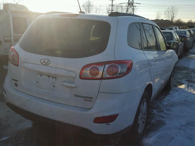 5NMSGDAB2AH369942 - 2010 HYUNDAI SANTA FE G WHITE photo 4