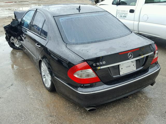 WDBUF72X57B030661 - 2007 MERCEDES-BENZ E 550 BLACK photo 3