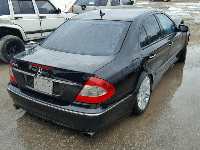 WDBUF72X57B030661 - 2007 MERCEDES-BENZ E 550 BLACK photo 4