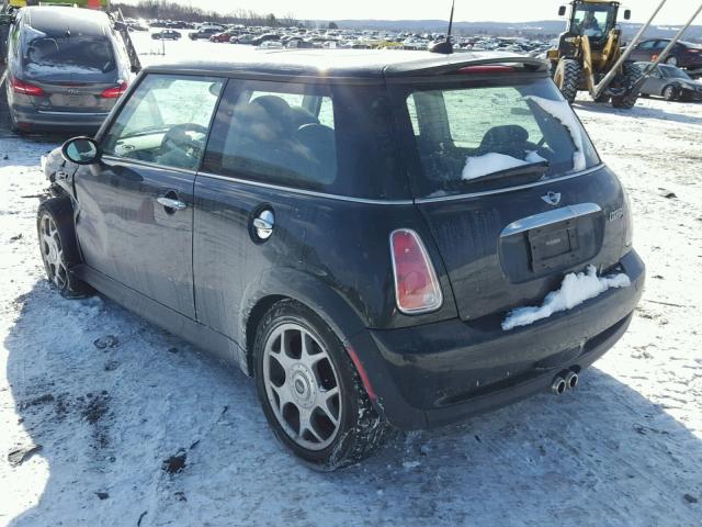 WMWRE33505TG95944 - 2005 MINI COOPER S BLACK photo 3